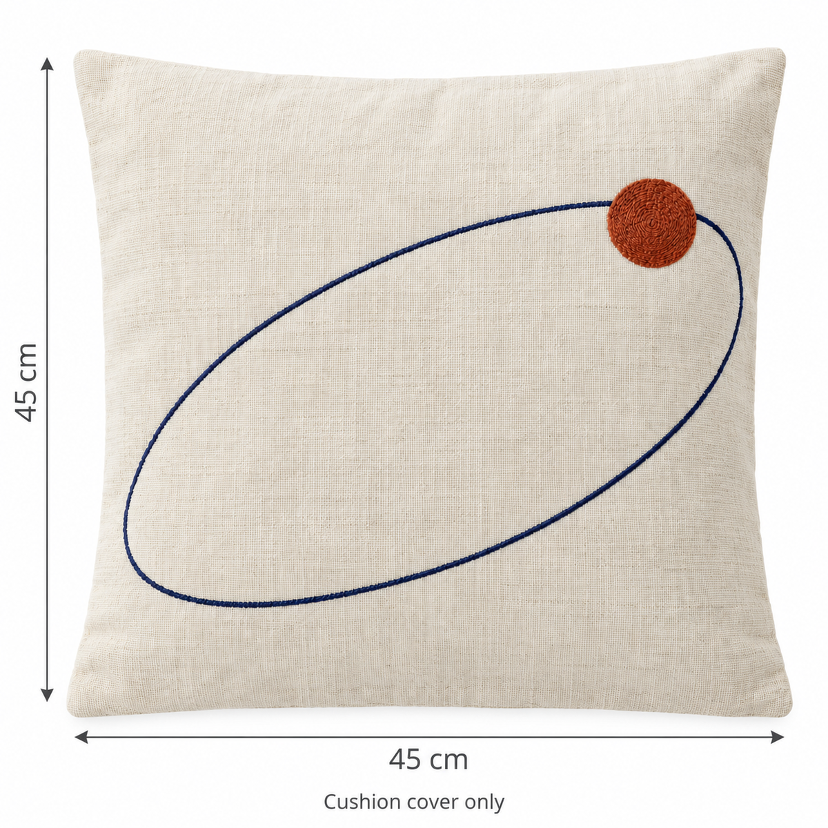 Orbit Embroidered Cushion Cover