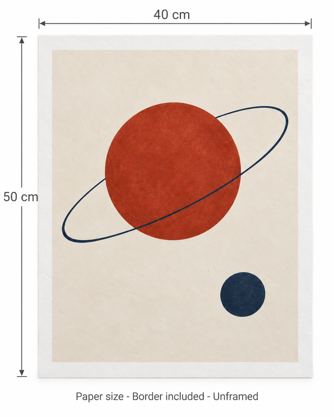 Abstract Planet Art Print