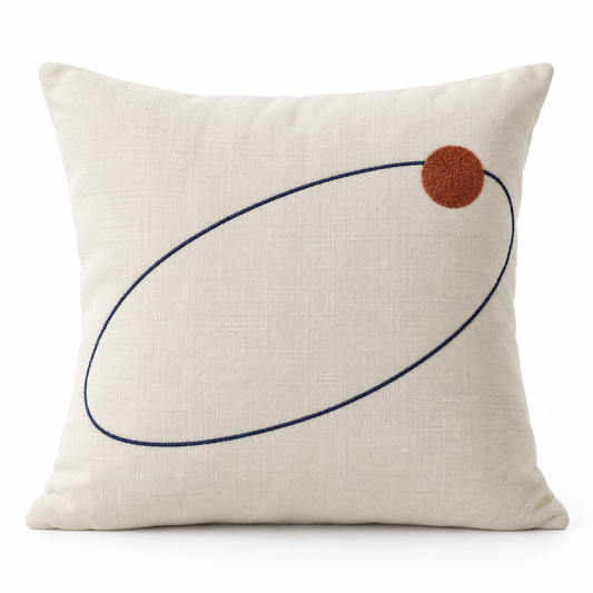 Orbit Embroidered Cushion Cover
