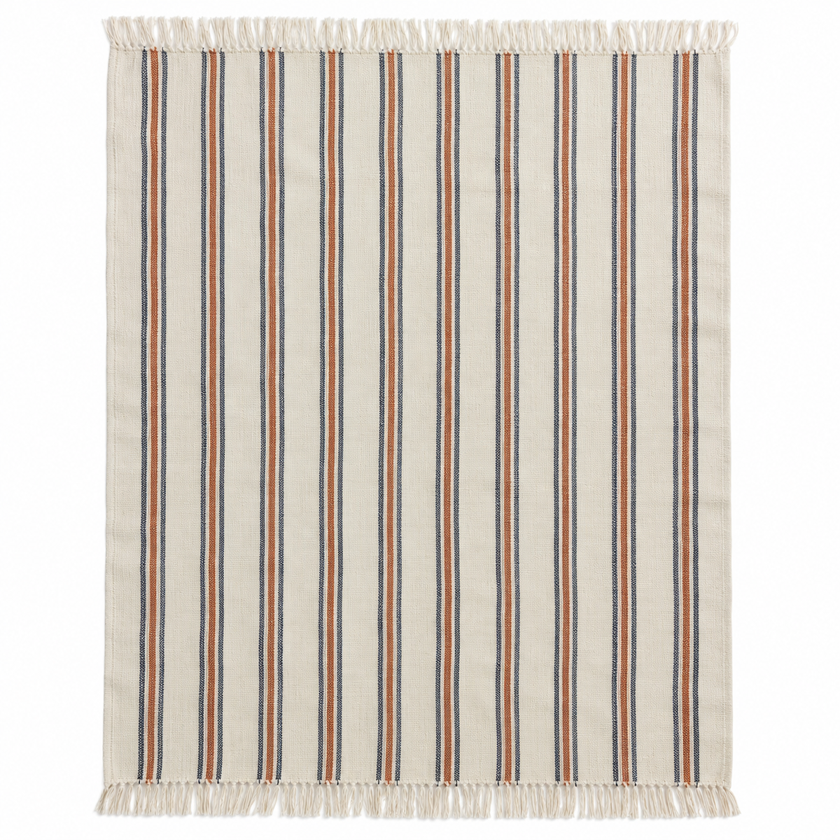 Retro Stripe Woven Throw