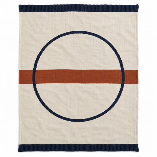 Orbit Geometric Knitted Throw