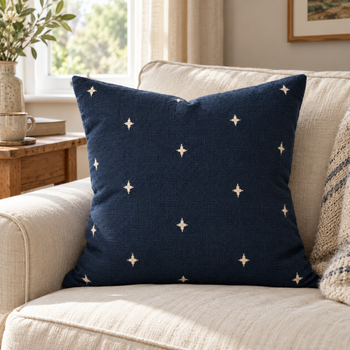 Midnight Star Jacquard Cushion Cover