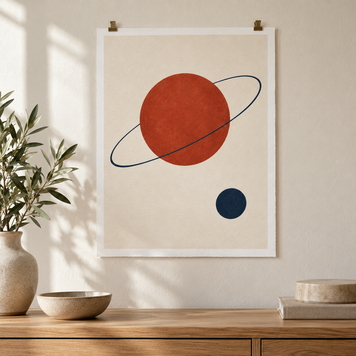 Abstract Planet Art Print