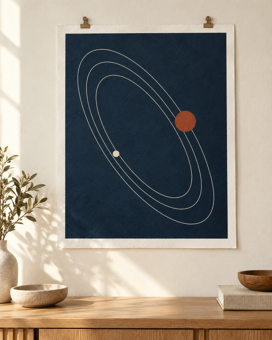 Orbital Geometry Art Print