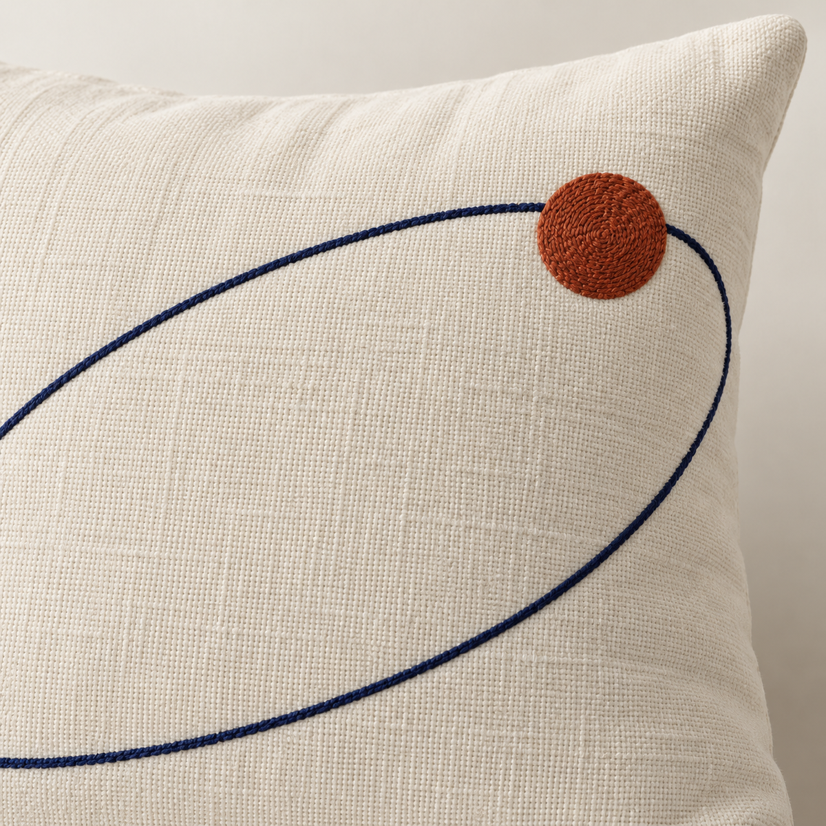 Orbit Embroidered Cushion Cover