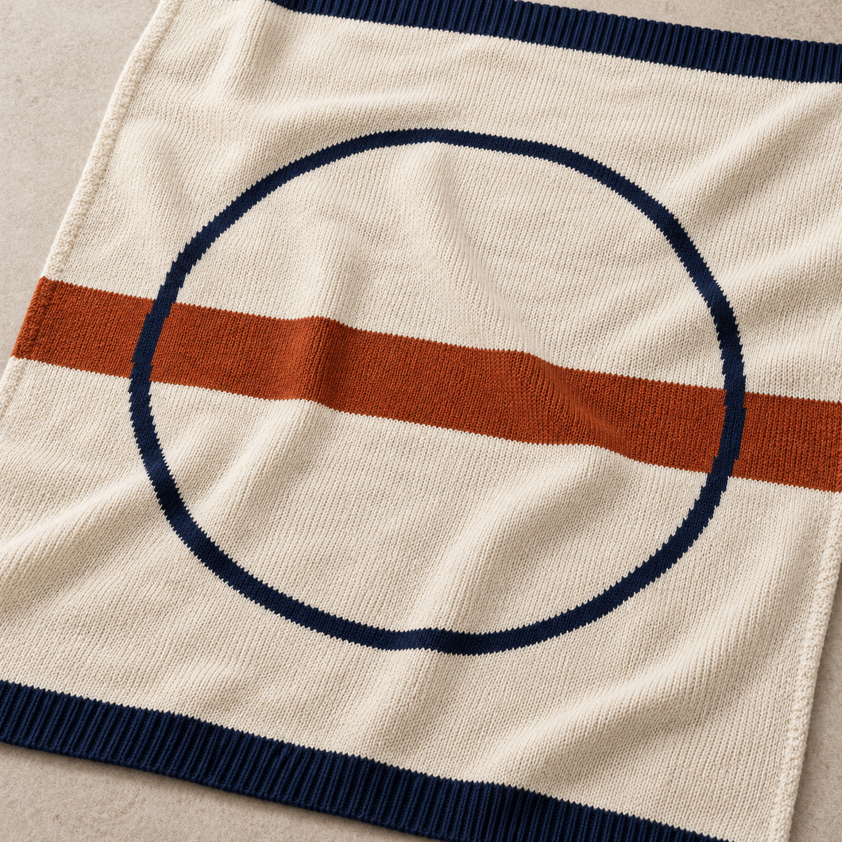 Orbit Geometric Knitted Throw