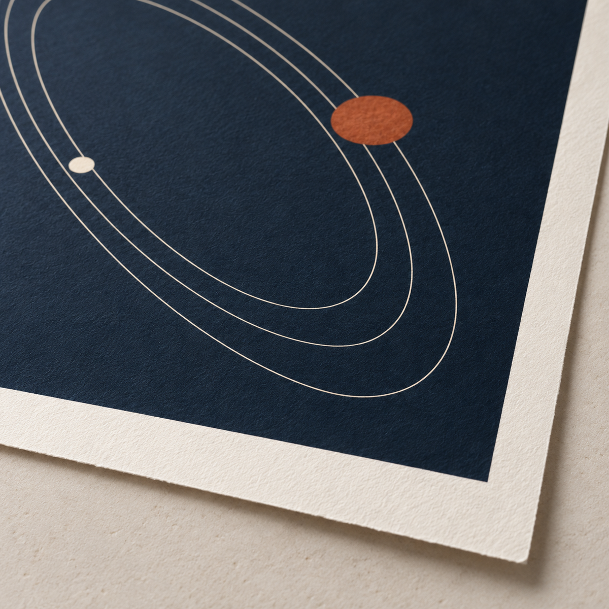 Orbital Geometry Art Print