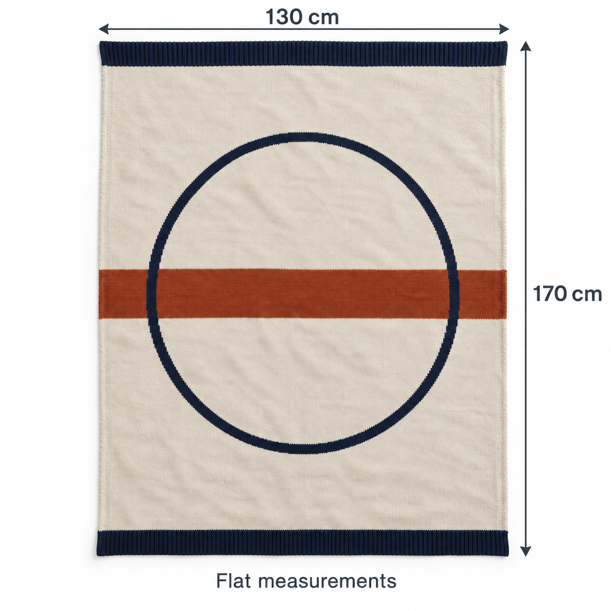 Orbit Geometric Knitted Throw
